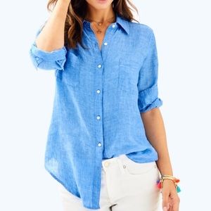 Lilly Pulitzer sea view button down